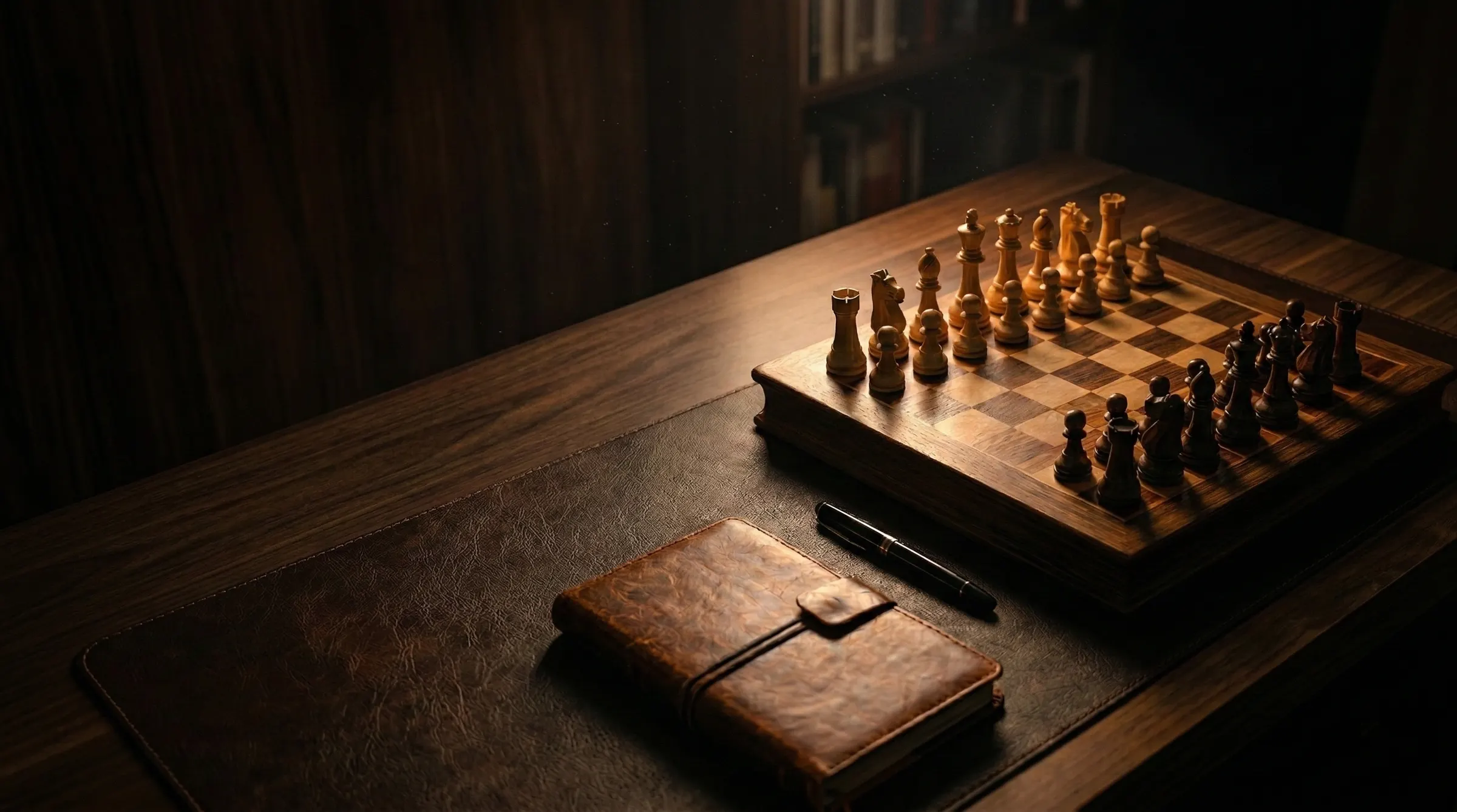 Plateau d'échecs symbolisant la stratégie IA